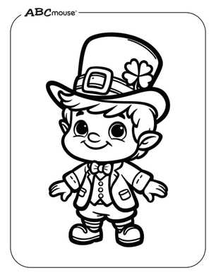 free printable leprechaun coloring pages