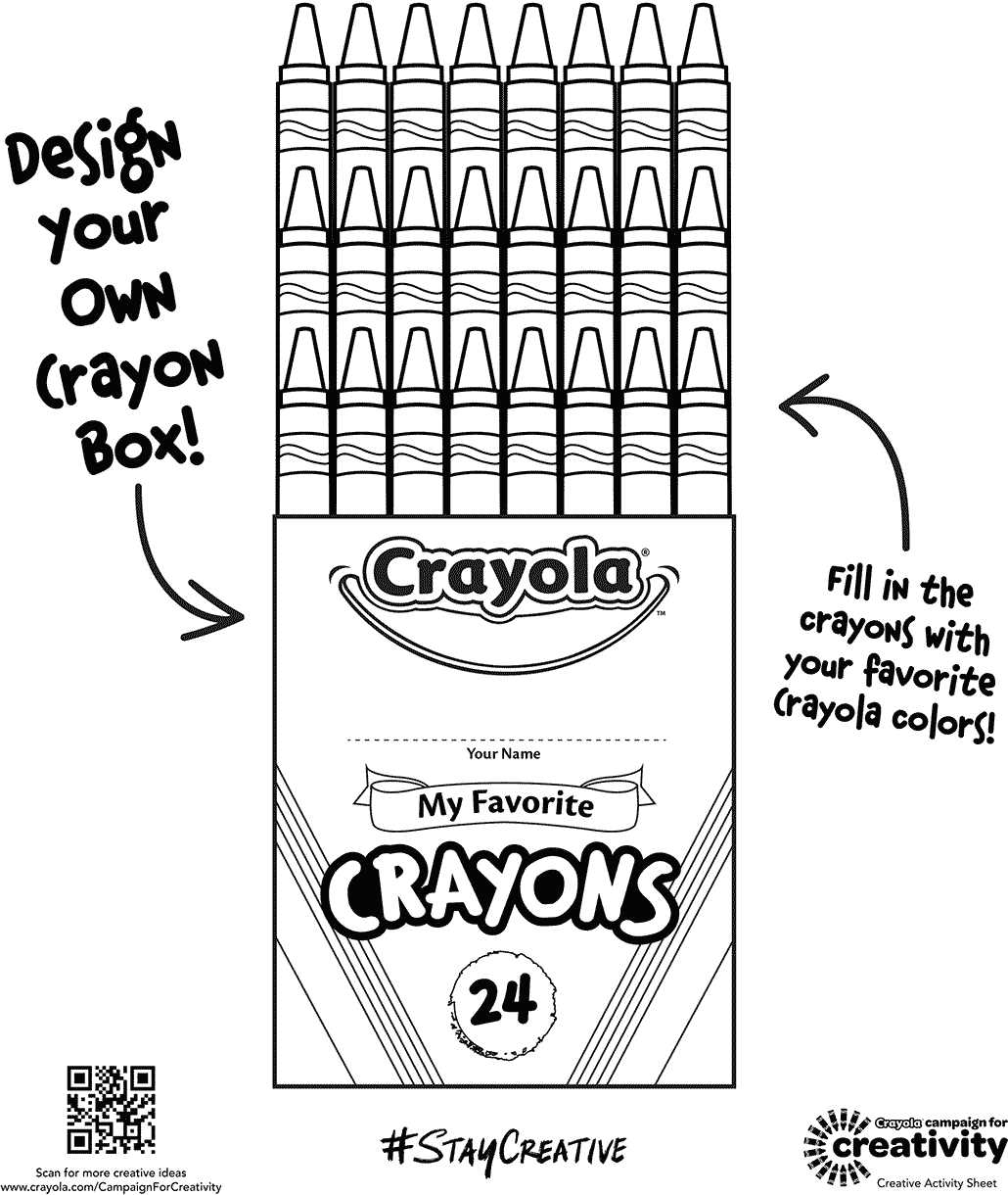 printable crayon box
