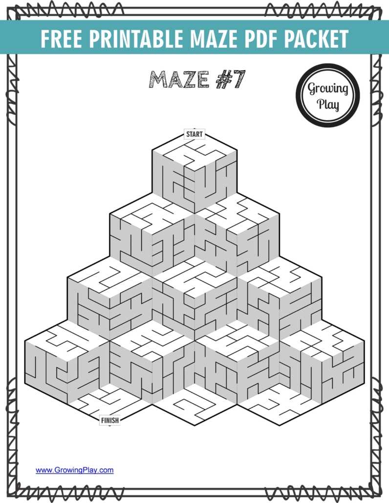 maze printable medium