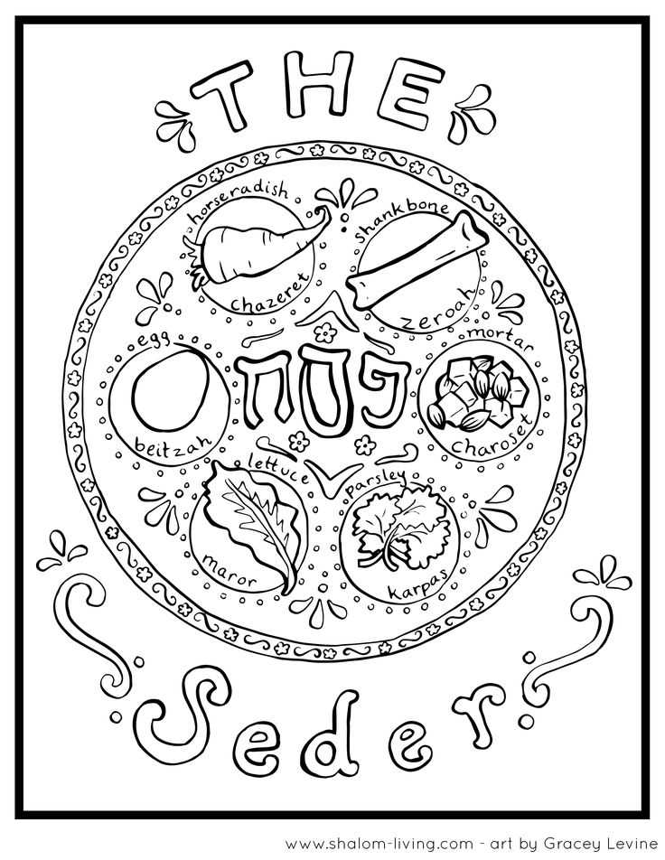 printable passover coloring pages