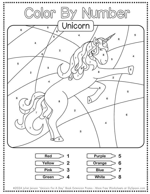free printables color by number