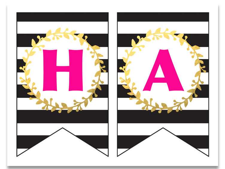 letters printable banner