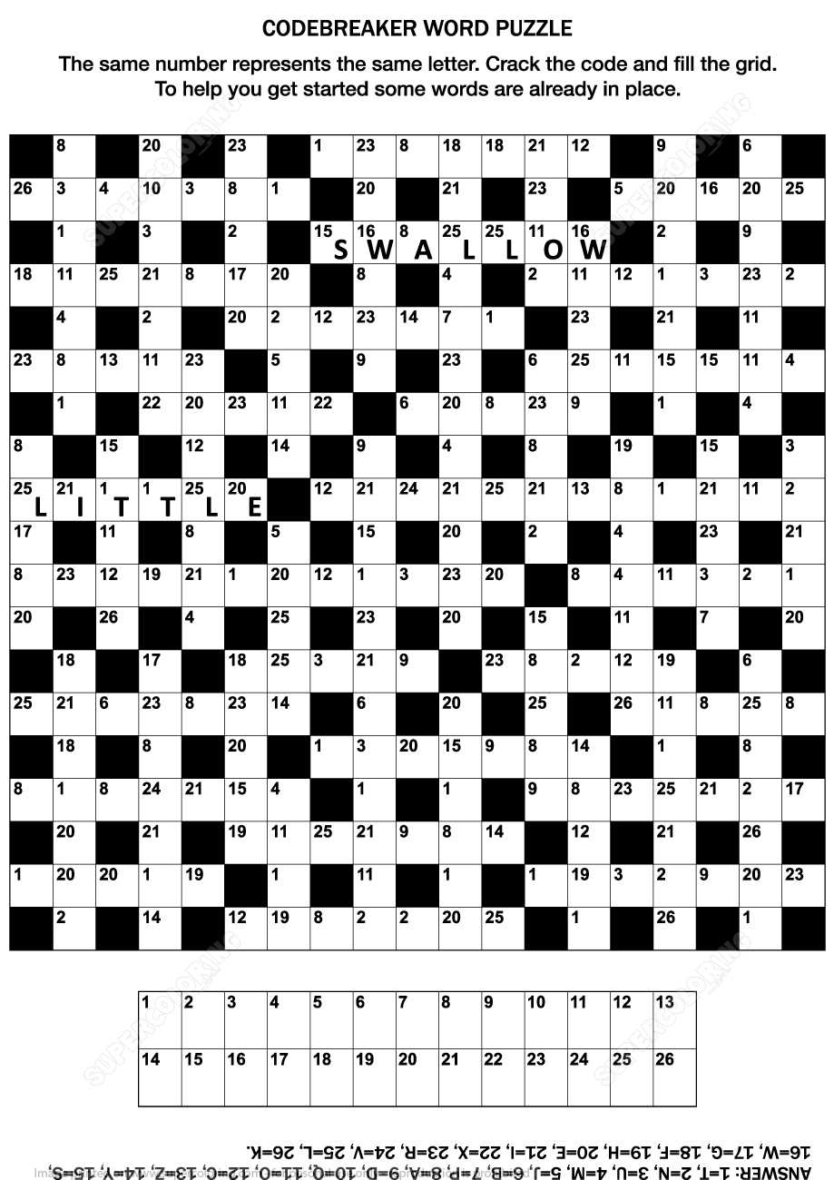 number fill in puzzle printable