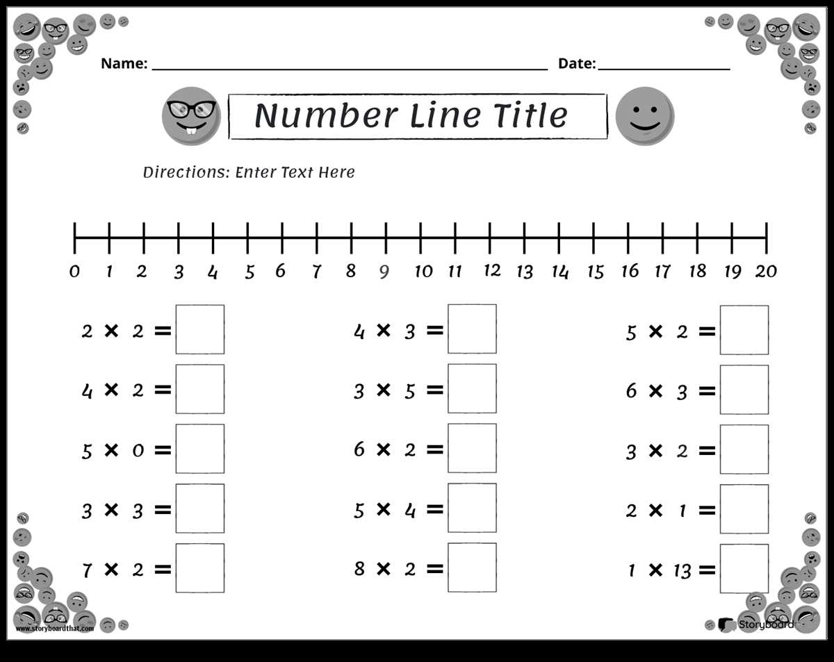number line 0 20 printable