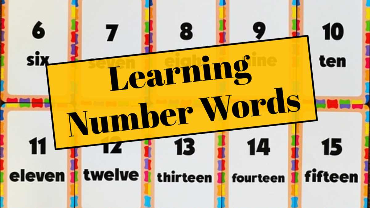 number words chart printable