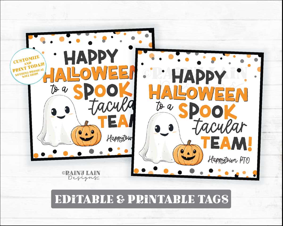 halloween gift tag printable