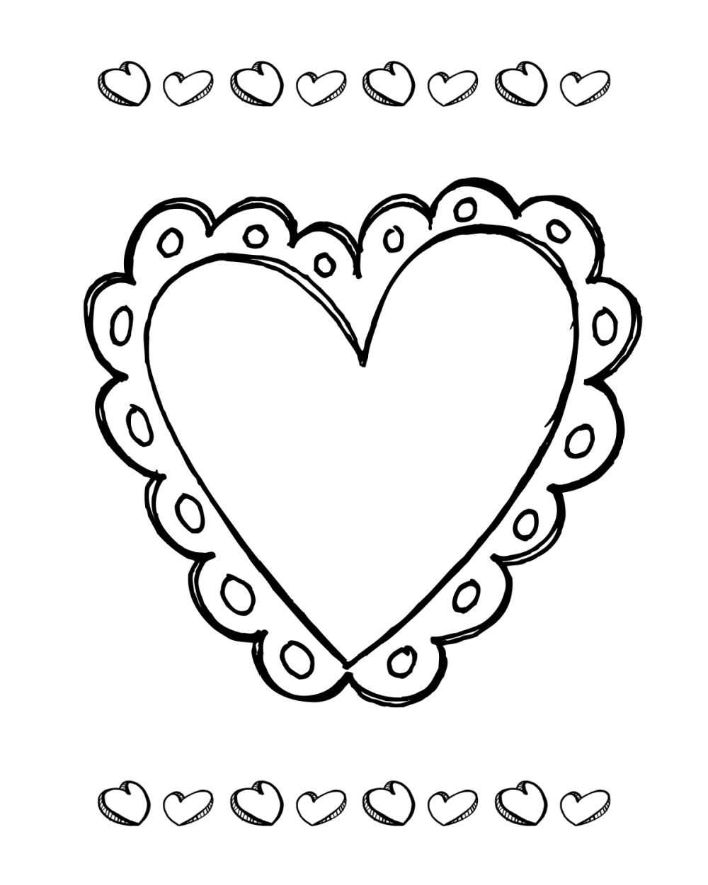 heart valentine printable