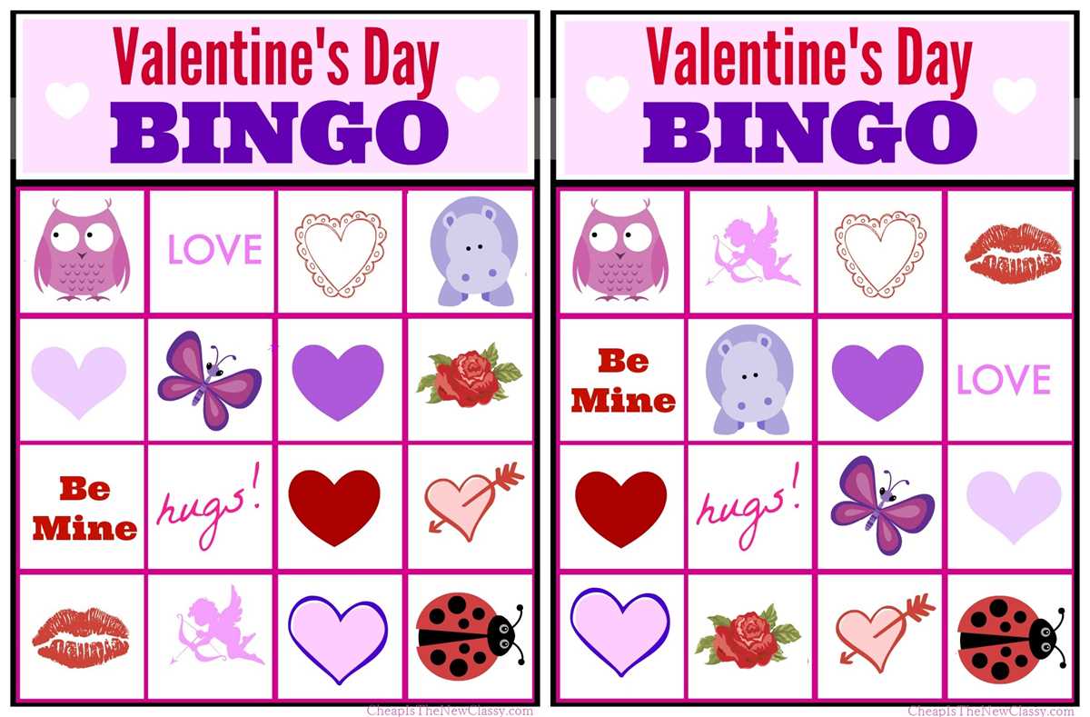 printable valentine bingo cards