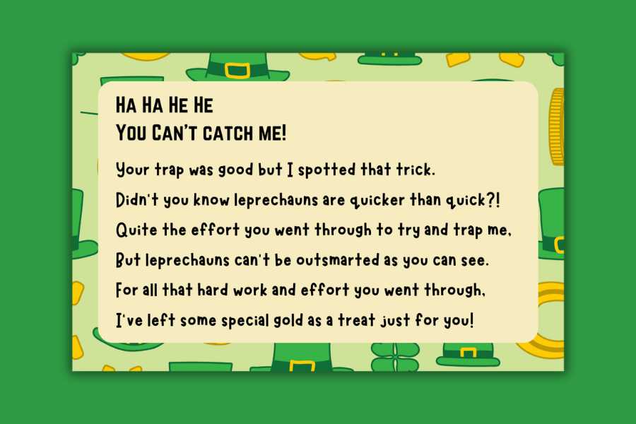 free printable leprechaun letter