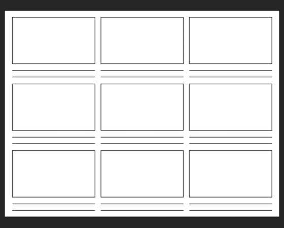 printable storyboard templates