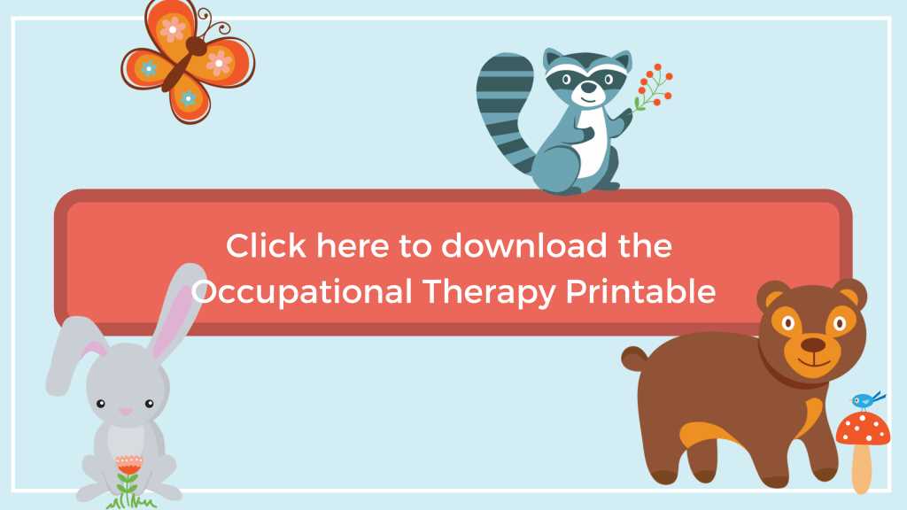 occupational therapy printables
