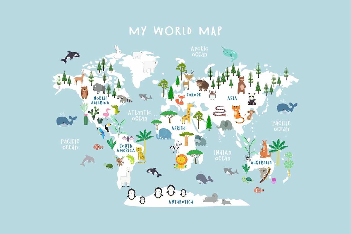 printable world map for kids