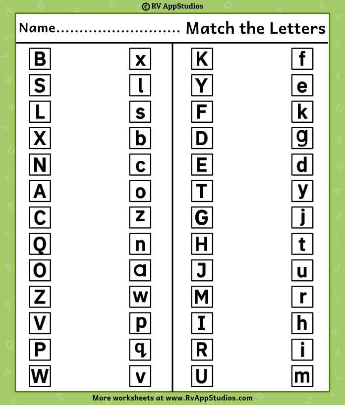 printable abc matching game