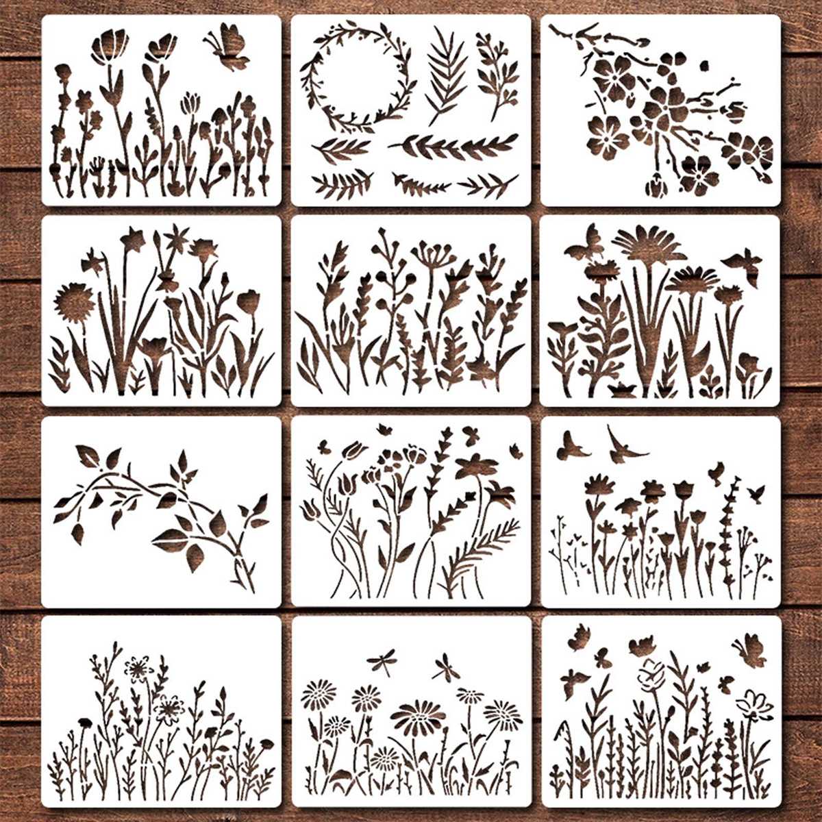 free printable floral stencils