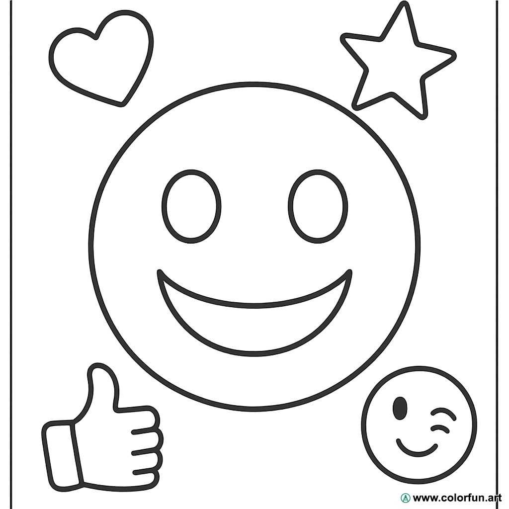 emoji coloring book printable