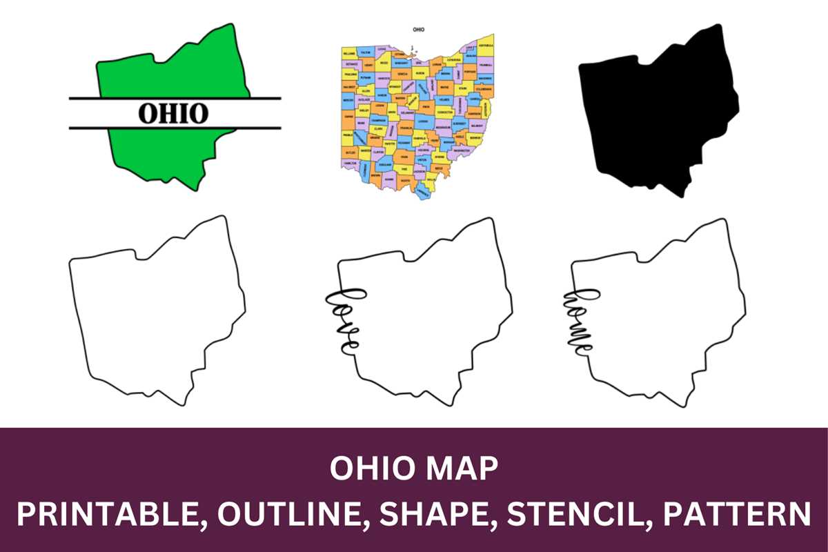 ohio map printable