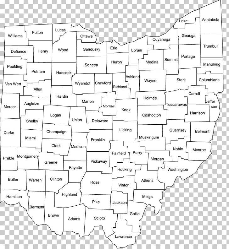 ohio map printable