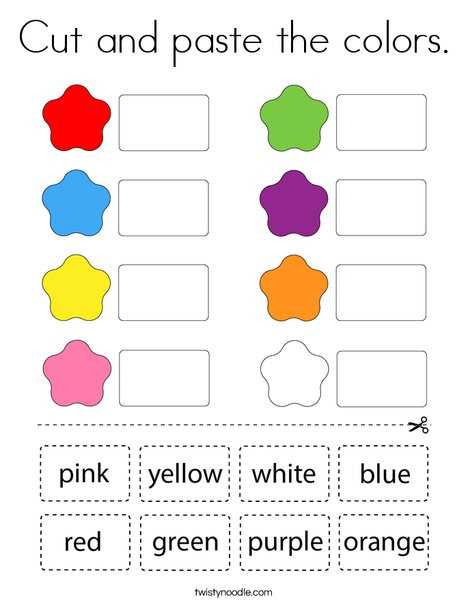 color cut and paste printables