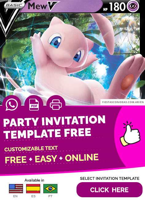 printable birthday invitations pokemon