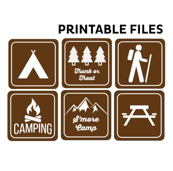 printable campground signs