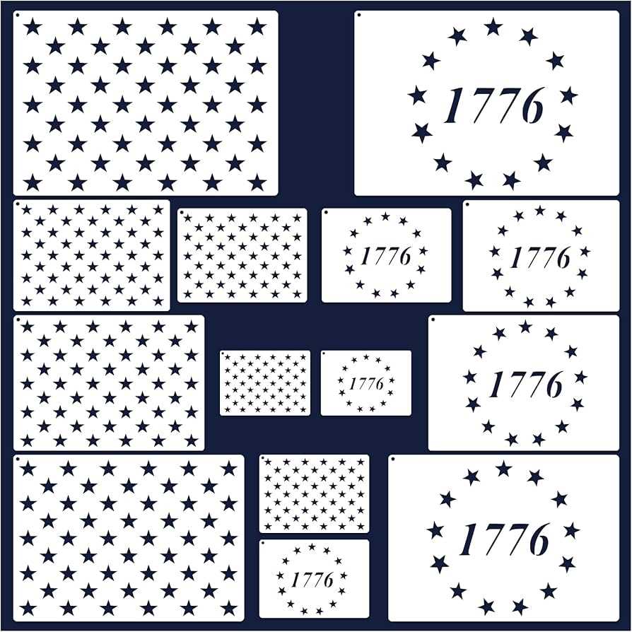 american flag stars printable