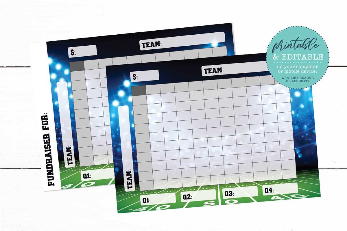 football square printable