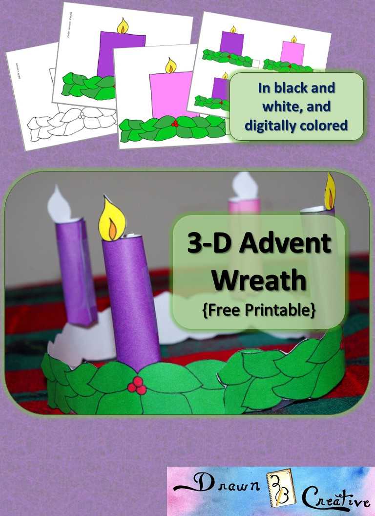 advent wreath printables free