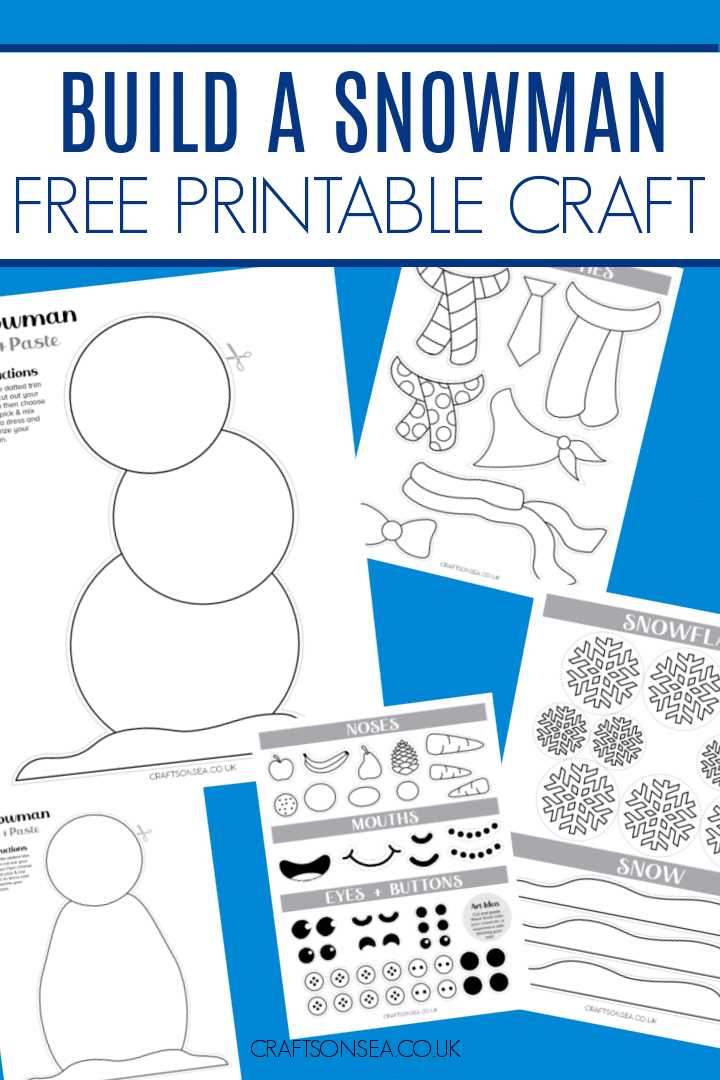 snowman printable template
