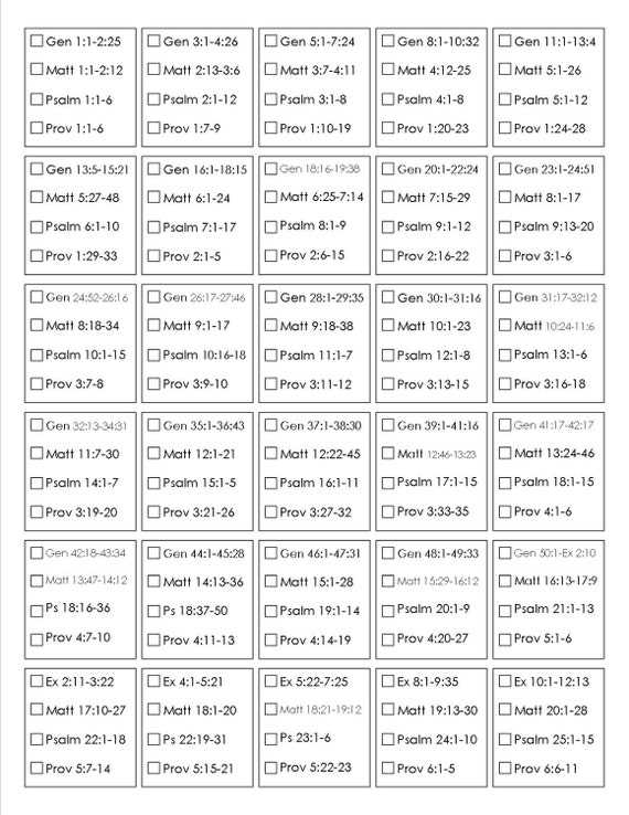 one year printable bible reading plan for beginners