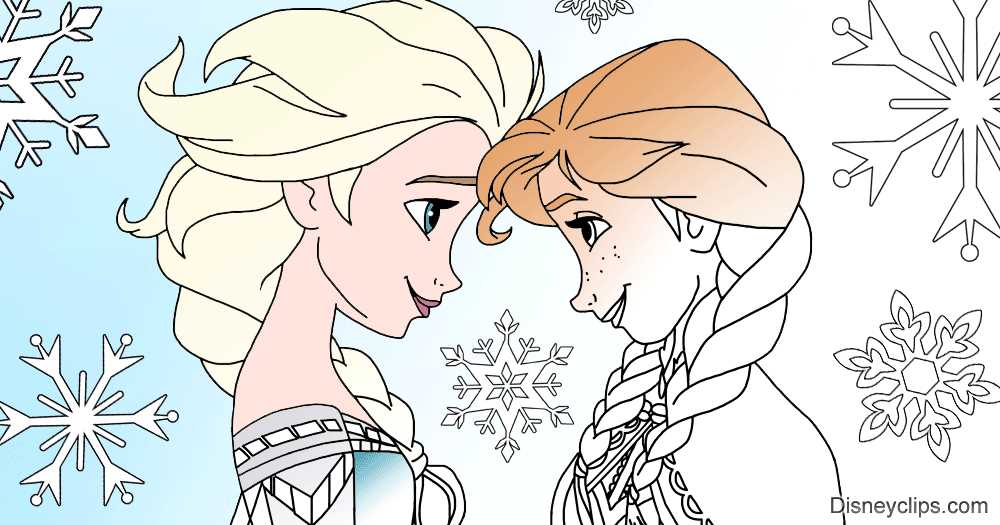 frozen coloring pictures printable