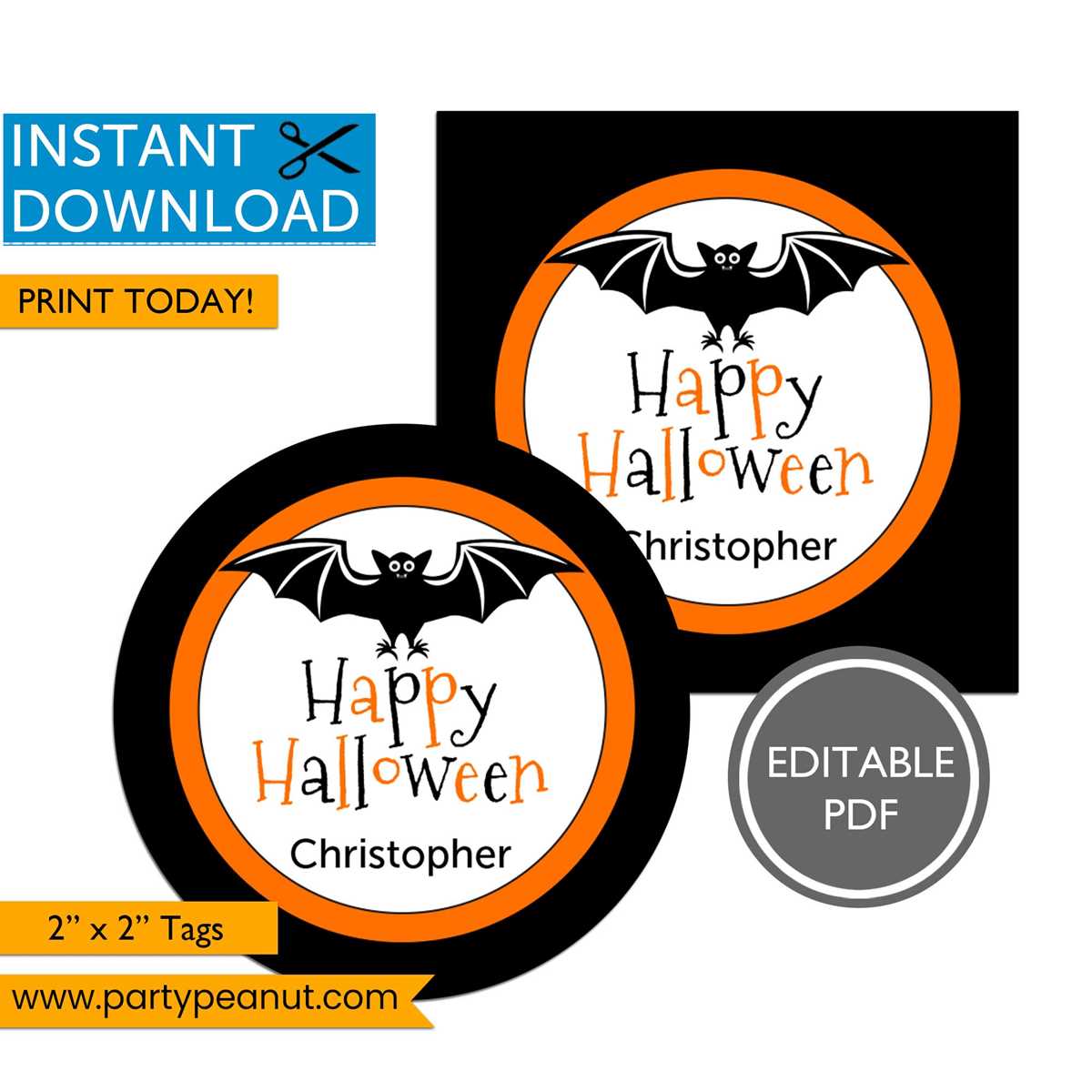 halloween tag printable