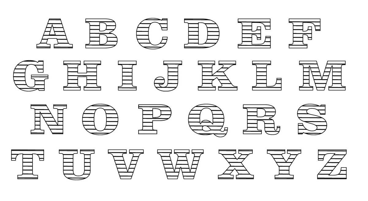 big letter printable