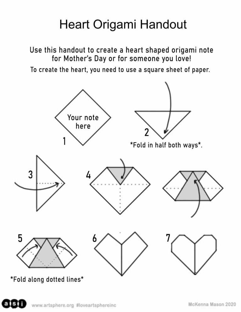 origami directions printable