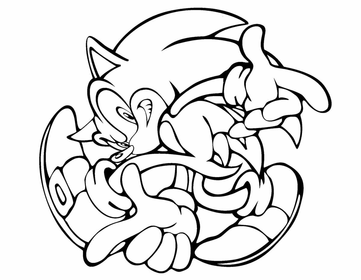 printable sonic the hedgehog coloring pages