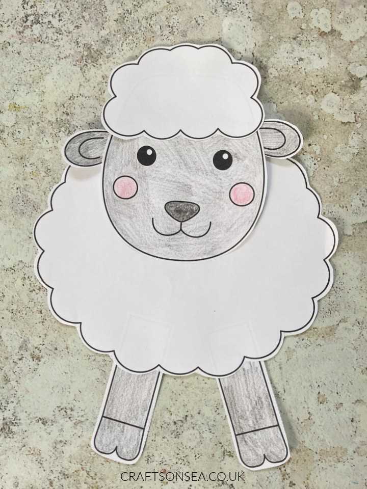 printable lamb craft