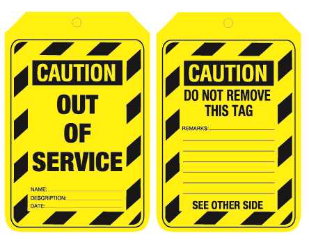 out of service signs printable