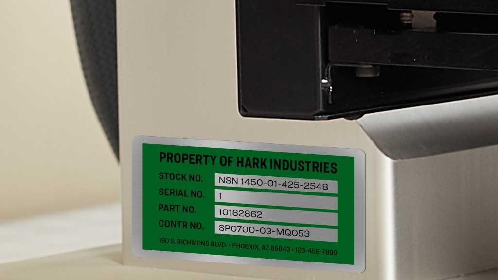 printable asset tags