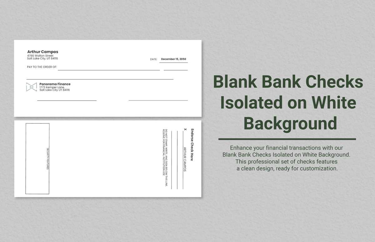 printable back of check template