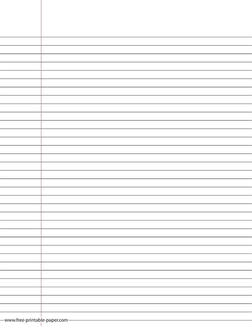 free printable writing paper with lines