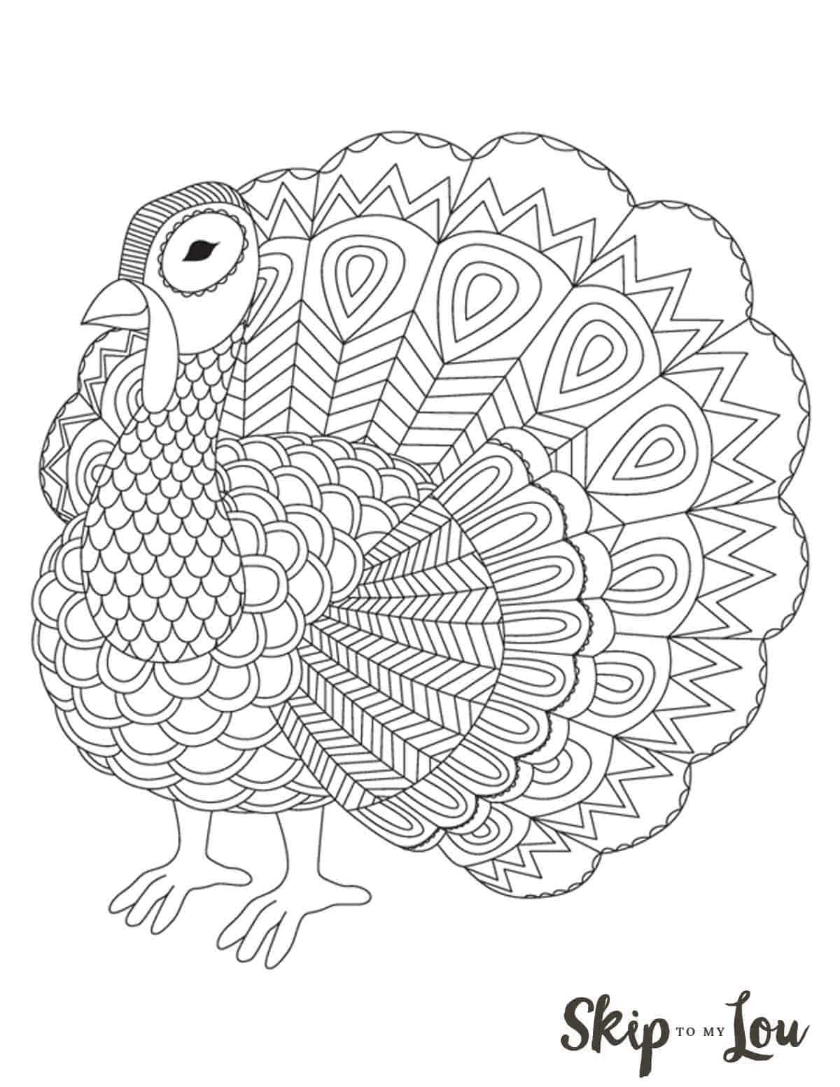 turkey printable free