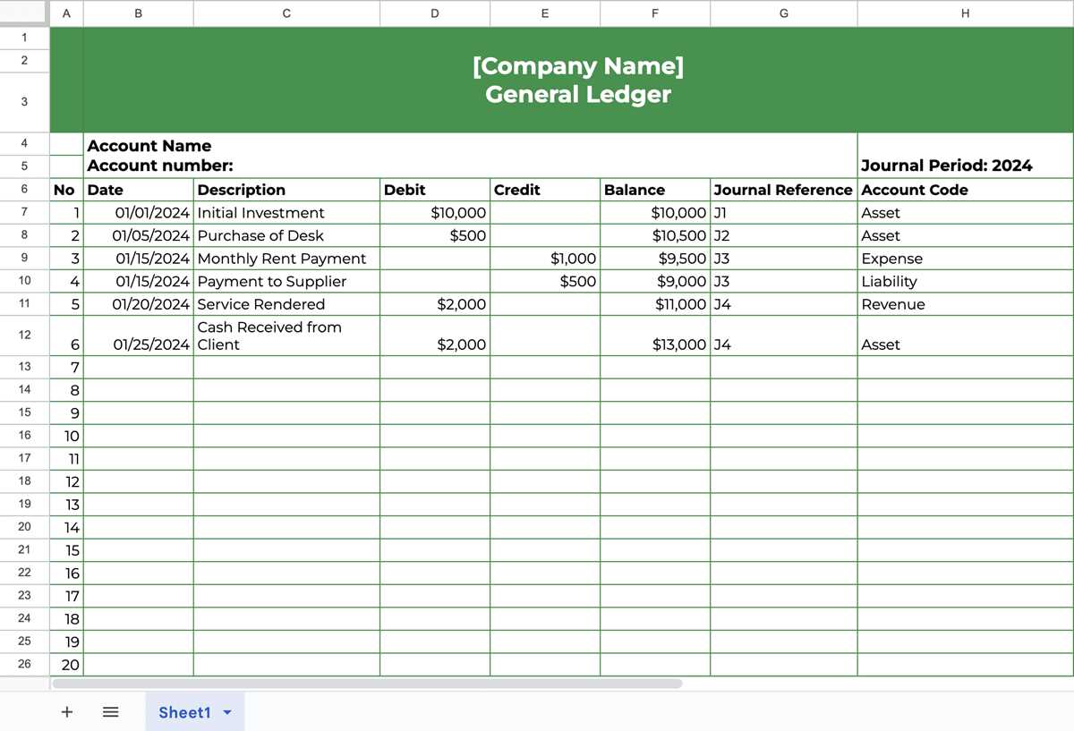 ledger sheets printable