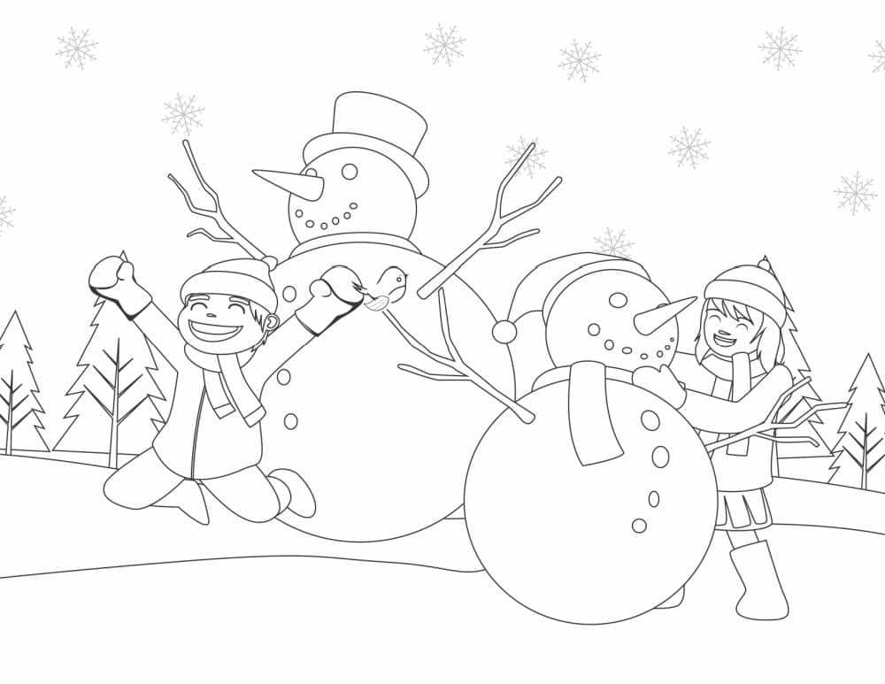 printable frosty the snowman coloring pages
