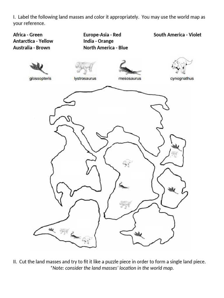 pangaea puzzle printable