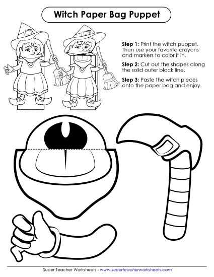 paper bag puppets printable