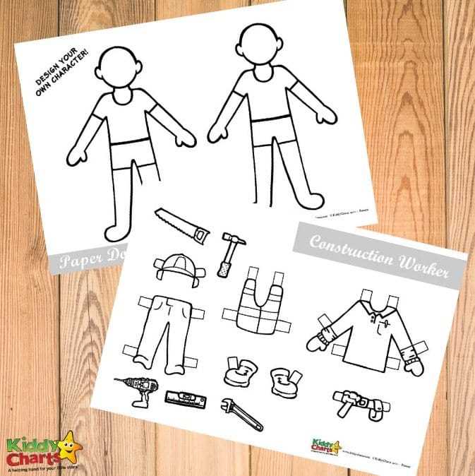 paper doll template printable