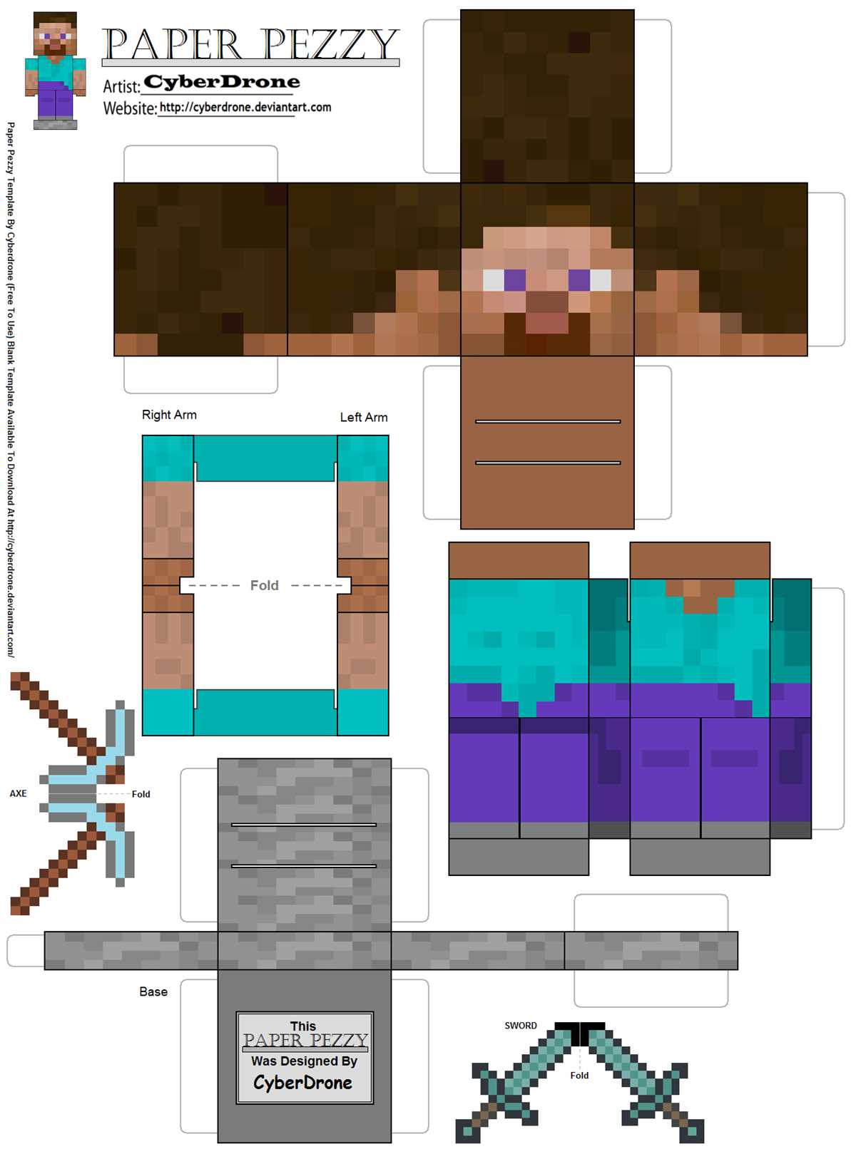 paper minecraft printables