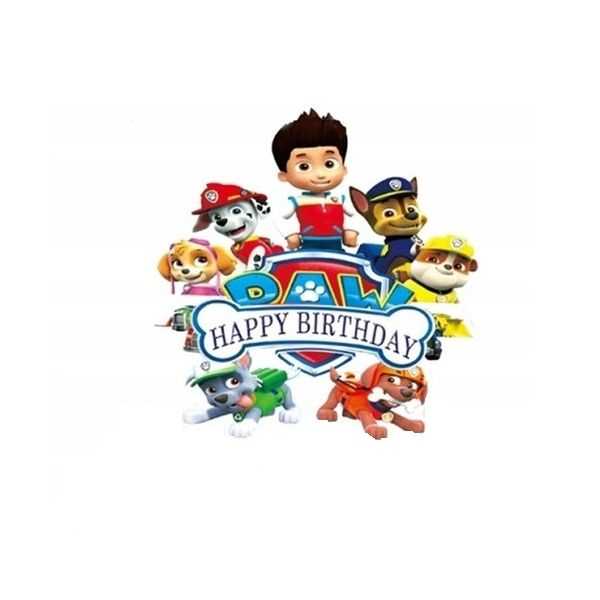 paw patrol birthday card printable