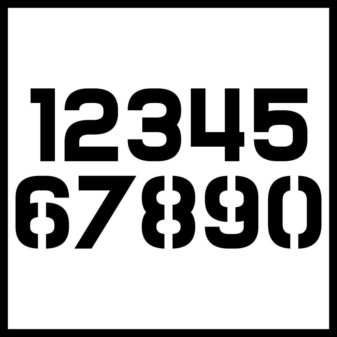 printable number stencils free