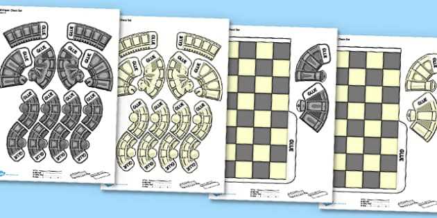 chess board printable