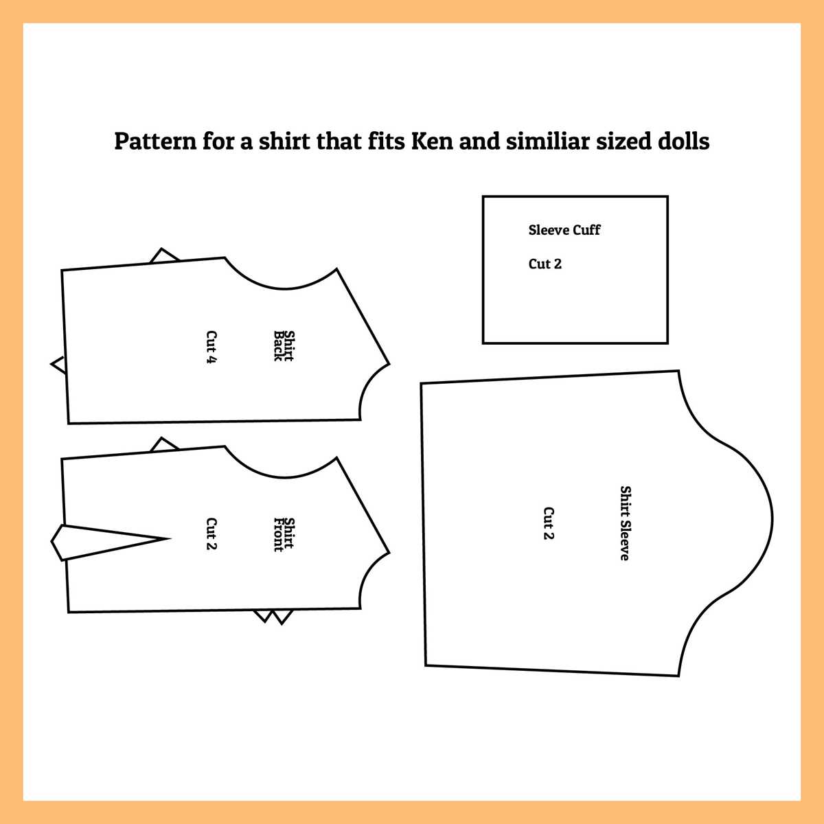 free printable sewing patterns for doll clothes